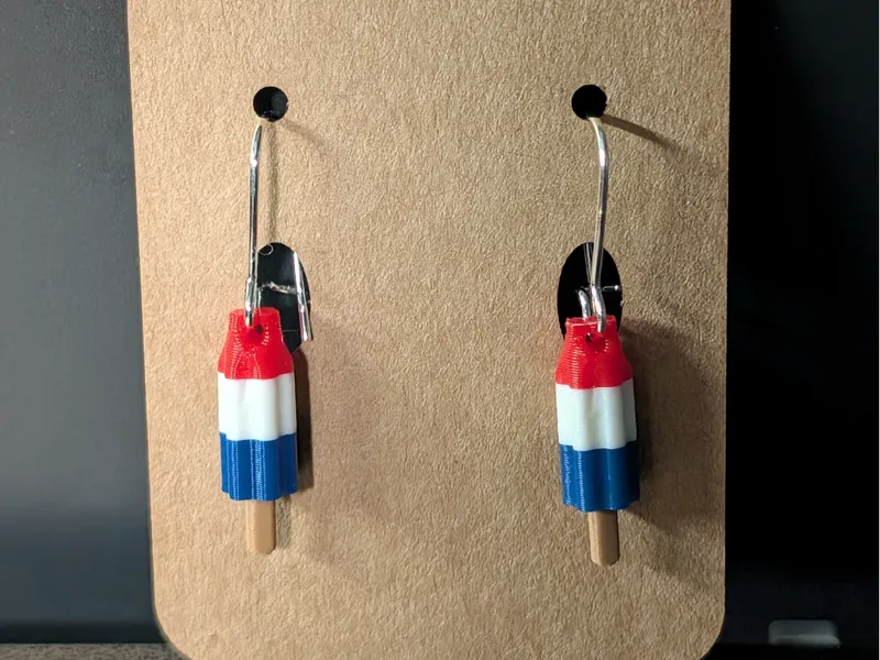 Rocket Pop Earrings (small) 0.8 inches tall