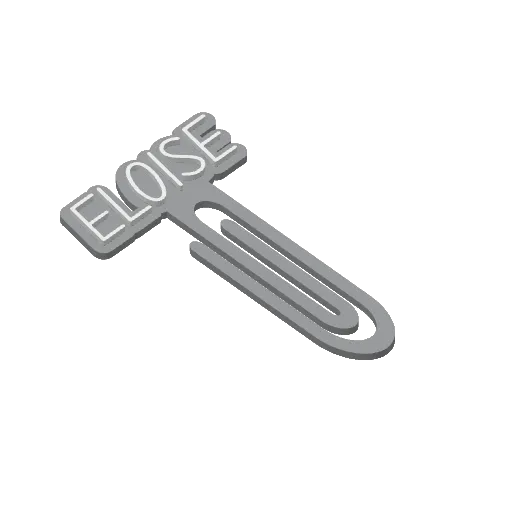 Miniatura 128 do modelo 3D Personalized Name Bookmarks