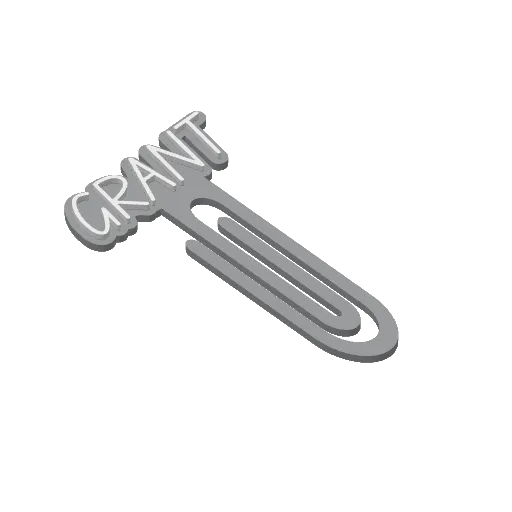 Miniatura 167 do modelo 3D Personalized Name Bookmarks