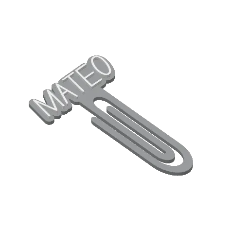 Miniatura 303 do modelo 3D Personalized Name Bookmarks