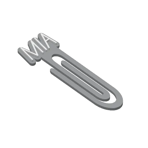 Miniatura 315 do modelo 3D Personalized Name Bookmarks