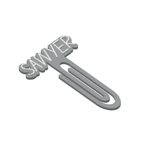 Miniatura 397 do modelo 3D Personalized Name Bookmarks