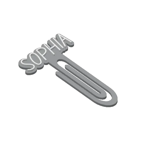 Miniatura 409 do modelo 3D Personalized Name Bookmarks
