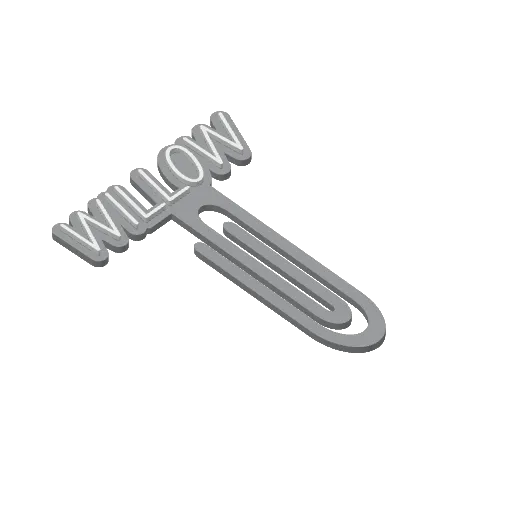 Miniatura 451 do modelo 3D Personalized Name Bookmarks