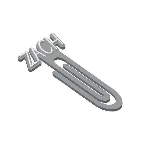 Miniatura 455 do modelo 3D Personalized Name Bookmarks