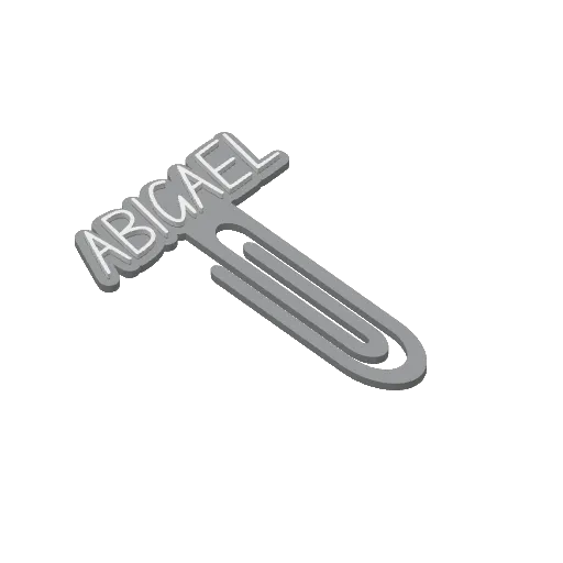 Miniatura 3 do modelo 3D Personalized Name Bookmarks