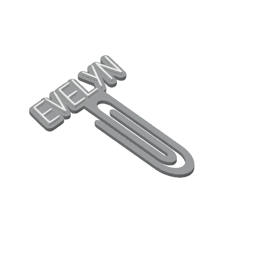 Miniatura 144 do modelo 3D Personalized Name Bookmarks