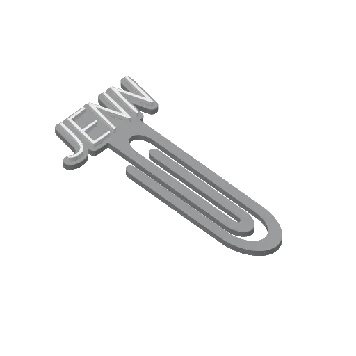 Miniatura 214 do modelo 3D Personalized Name Bookmarks