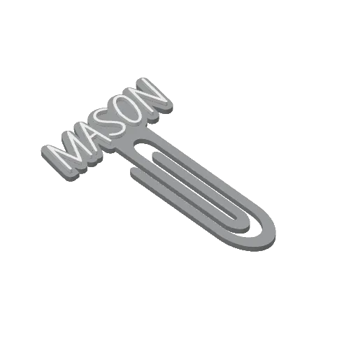 Miniatura 302 do modelo 3D Personalized Name Bookmarks