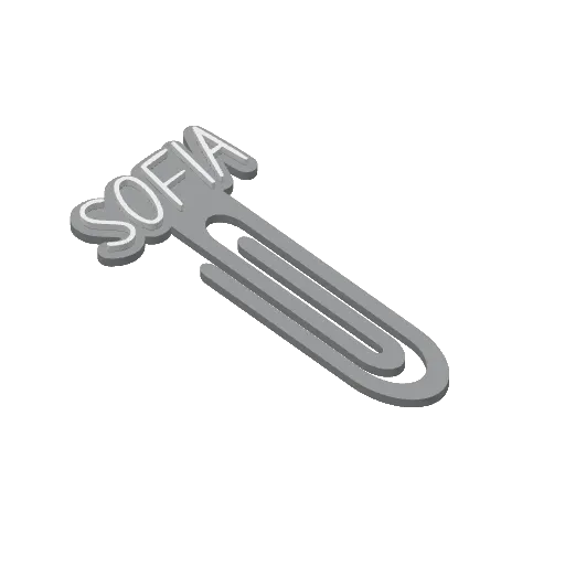 Miniatura 405 do modelo 3D Personalized Name Bookmarks