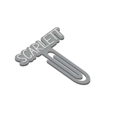 Miniatura 398 do modelo 3D Personalized Name Bookmarks