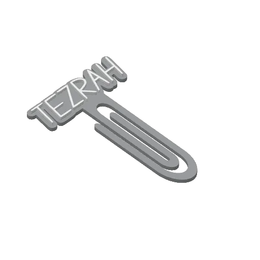 Miniatura 424 do modelo 3D Personalized Name Bookmarks