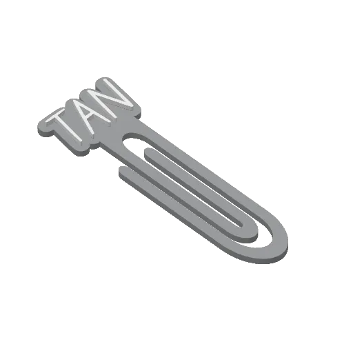 Miniatura 417 do modelo 3D Personalized Name Bookmarks