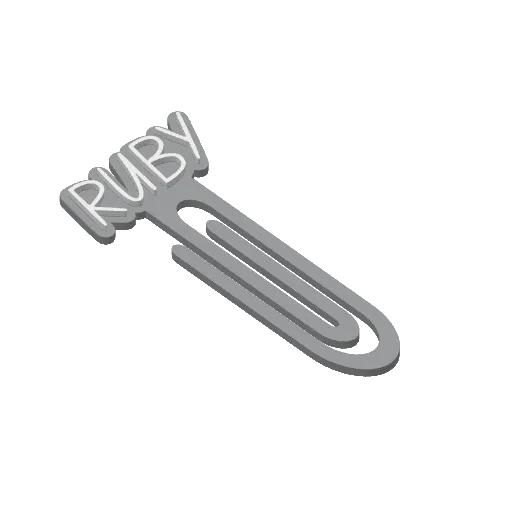 Miniatura 389 do modelo 3D Personalized Name Bookmarks