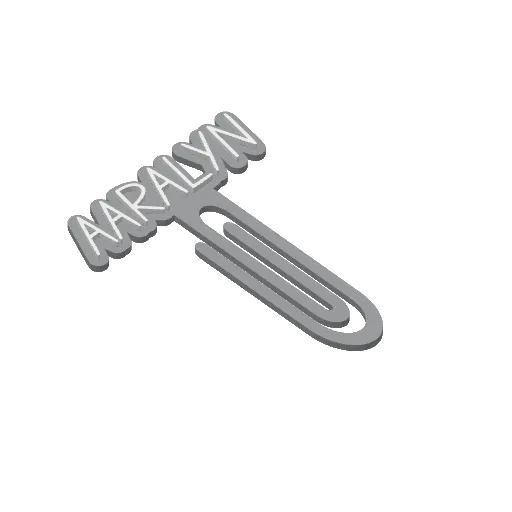 Miniatura 1 do modelo 3D Personalized Name Bookmarks