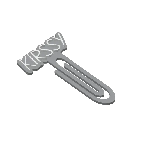 Miniatura 249 do modelo 3D Personalized Name Bookmarks
