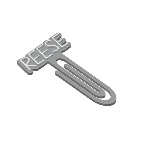 Miniatura 375 do modelo 3D Personalized Name Bookmarks