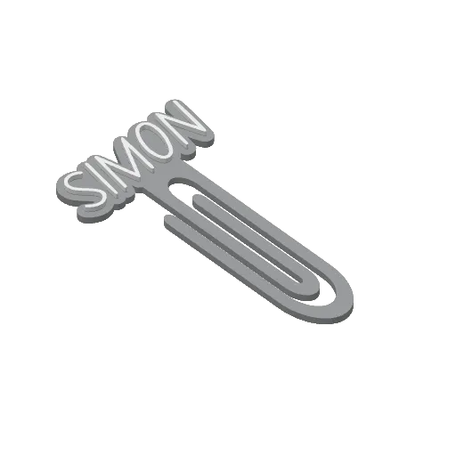 Miniatura 401 do modelo 3D Personalized Name Bookmarks