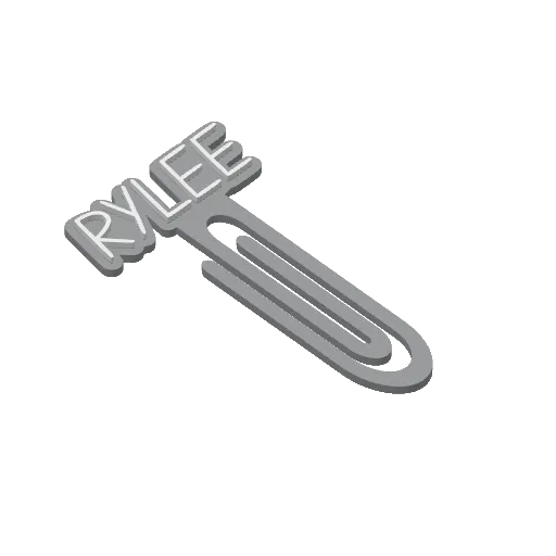 Miniatura 392 do modelo 3D Personalized Name Bookmarks