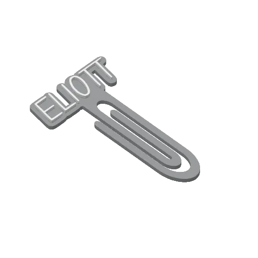 Miniatura 122 do modelo 3D Personalized Name Bookmarks
