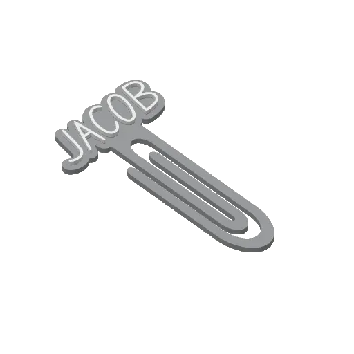 Miniatura 196 do modelo 3D Personalized Name Bookmarks
