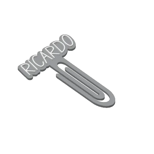 Miniatura 380 do modelo 3D Personalized Name Bookmarks