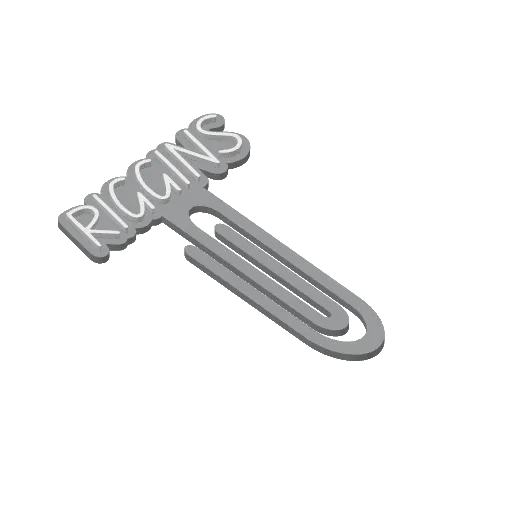 Miniatura 381 do modelo 3D Personalized Name Bookmarks