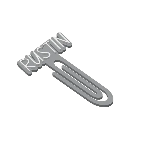 Miniatura 390 do modelo 3D Personalized Name Bookmarks
