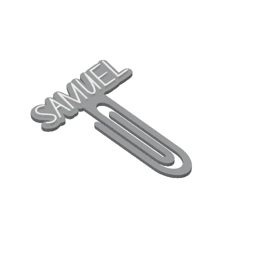 Miniatura 396 do modelo 3D Personalized Name Bookmarks
