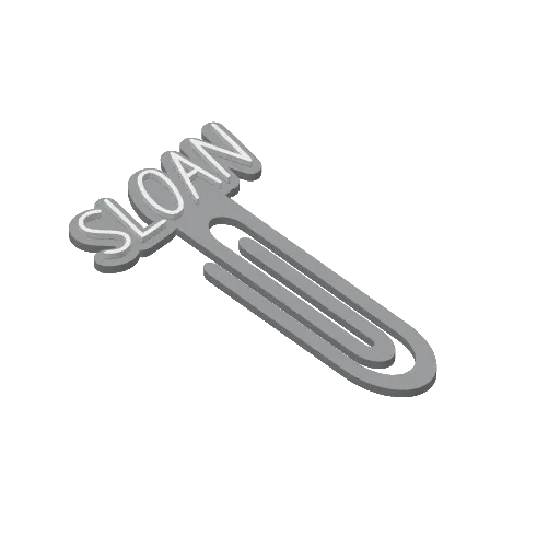 Miniatura 404 do modelo 3D Personalized Name Bookmarks
