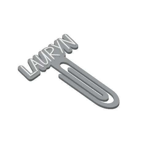 Miniatura 262 do modelo 3D Personalized Name Bookmarks