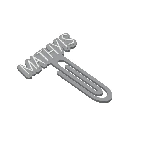 Miniatura 306 do modelo 3D Personalized Name Bookmarks