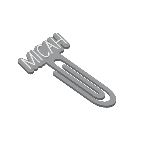 Miniatura 316 do modelo 3D Personalized Name Bookmarks