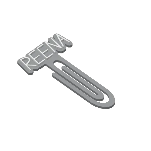 Miniatura 374 do modelo 3D Personalized Name Bookmarks