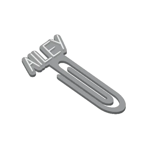 Miniatura 7 do modelo 3D Personalized Name Bookmarks