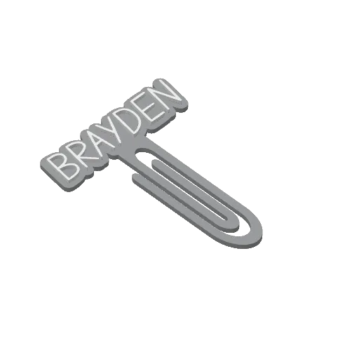 Miniatura 60 do modelo 3D Personalized Name Bookmarks