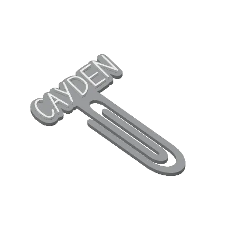 Miniatura 80 do modelo 3D Personalized Name Bookmarks
