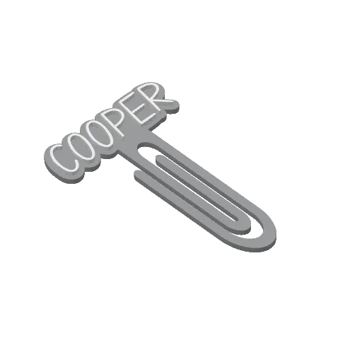 Miniatura 92 do modelo 3D Personalized Name Bookmarks