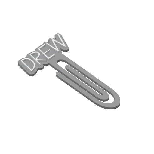 Miniatura 111 do modelo 3D Personalized Name Bookmarks