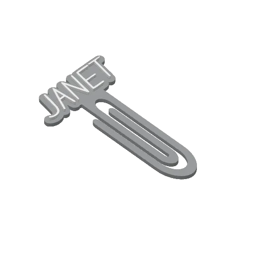 Miniatura 201 do modelo 3D Personalized Name Bookmarks