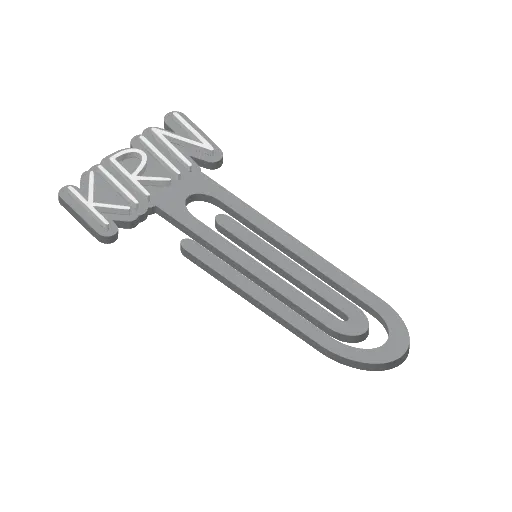 Miniatura 248 do modelo 3D Personalized Name Bookmarks