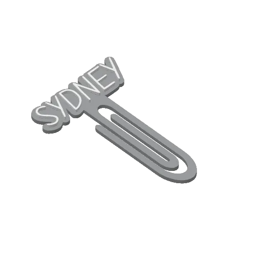 Miniatura 415 do modelo 3D Personalized Name Bookmarks