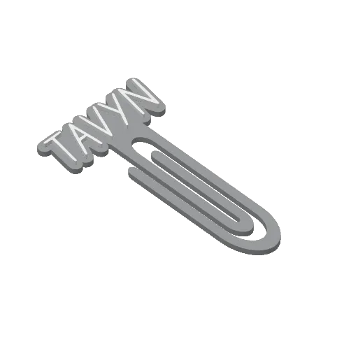 Miniatura 419 do modelo 3D Personalized Name Bookmarks