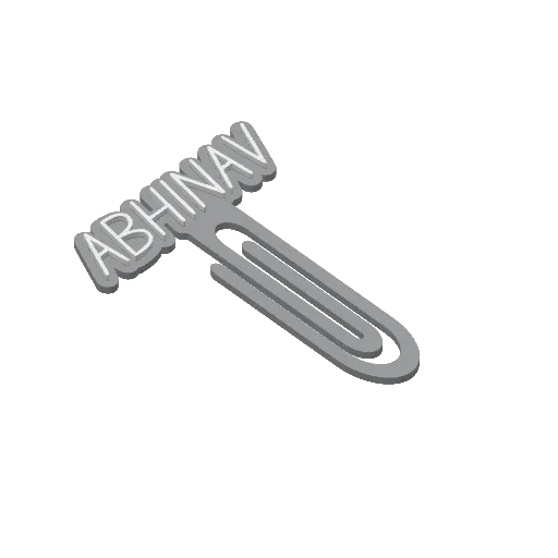 Miniatura 2 do modelo 3D Personalized Name Bookmarks