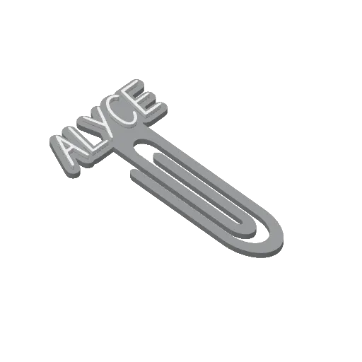 Miniatura 18 do modelo 3D Personalized Name Bookmarks
