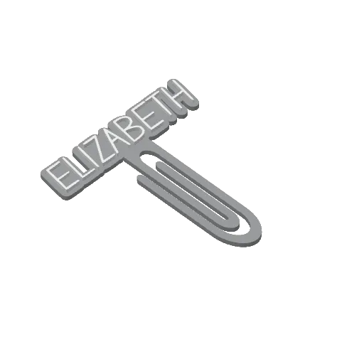 Miniatura 124 do modelo 3D Personalized Name Bookmarks
