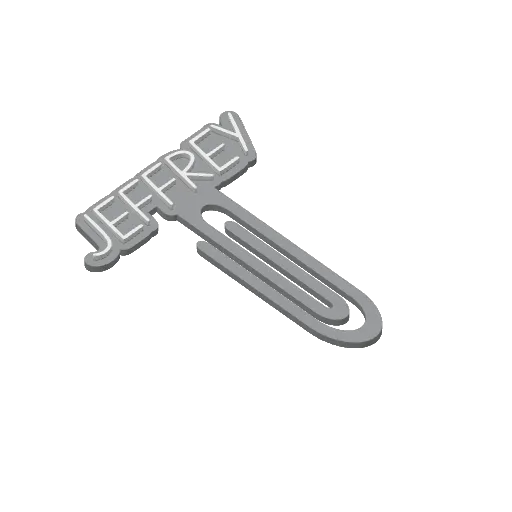 Miniatura 213 do modelo 3D Personalized Name Bookmarks