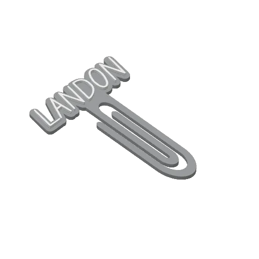 Miniatura 258 do modelo 3D Personalized Name Bookmarks
