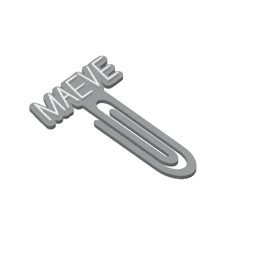 Miniatura 290 do modelo 3D Personalized Name Bookmarks