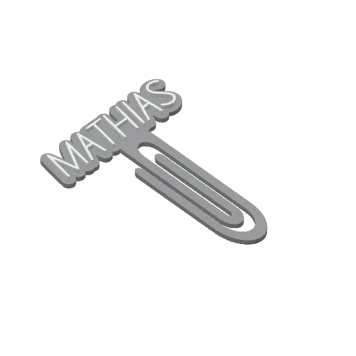 Miniatura 304 do modelo 3D Personalized Name Bookmarks